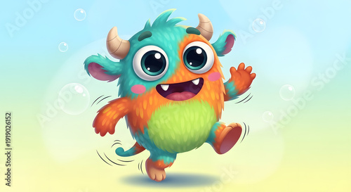 Wallpaper Mural Friendly imaginary creature for children Torontodigital.ca