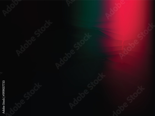 Dark background with red and green abstract light streaks