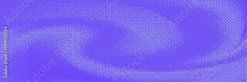 Violet pixelated bitmap dither texture. Retro pixel art bitmap gradient, 8 bit background. Purple halftone gradient banner. Vector