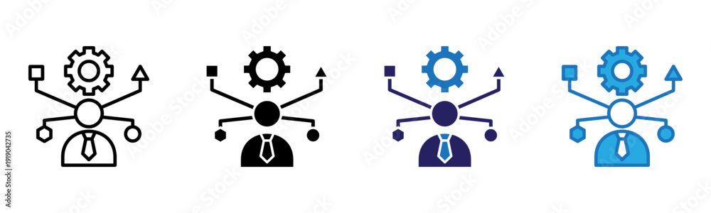 Photography Adapt Icon Multi Style Vector Illustration