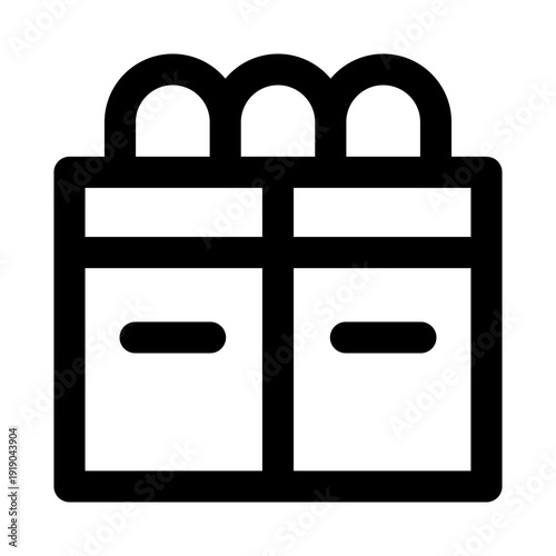 Riot police icon for crowd control and security. Riot Police Modern Professional Line Icon with minimal clean design representing law enforcement protection barrier and public safety