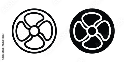 Air Fan icon design template