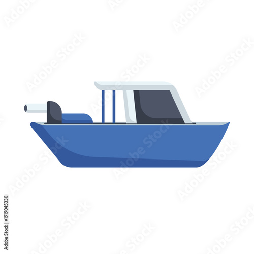 Boat icon, boat vector illustration, boat clip art, clip art of boat, isolated on white background
