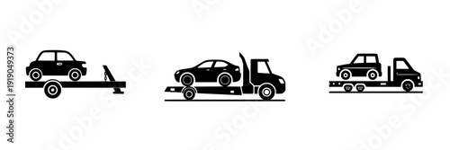 Vintage Car on Tow Trailer