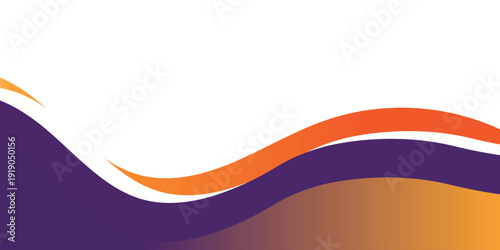 purple and orange gradient flowing wave with smooth line background for poster design, banner, presentation, brochure, slide, marketing eps 10