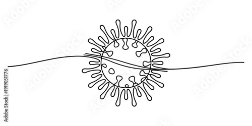 Simple black and white line drawing of two loaves of bread and stalks of wheat for a bakery. Vector, illustration