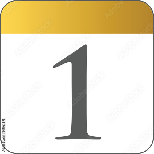 Calendar Day 1 - One Vector Icon