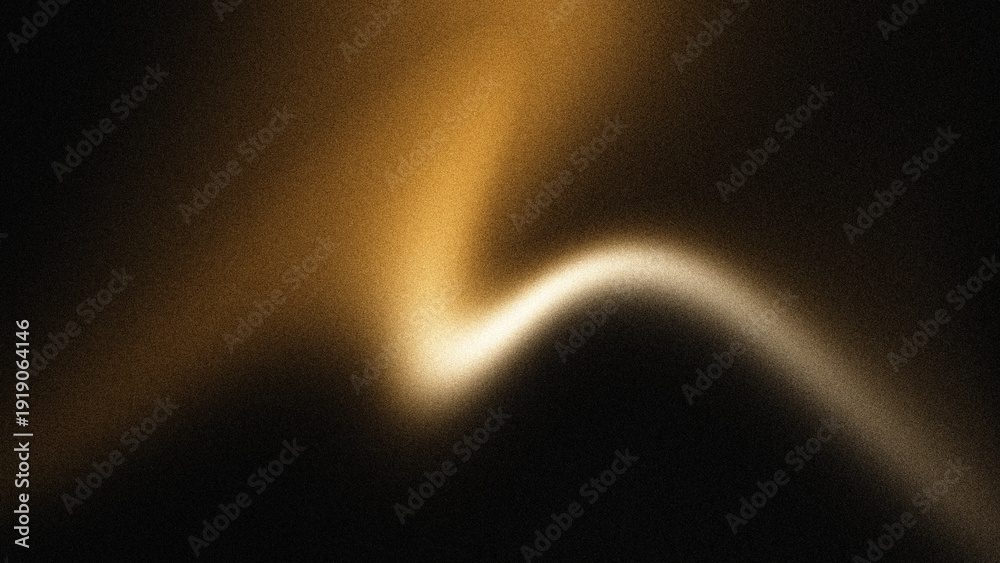 Samolepka Abstract golden light leak background with grainy noise texture.