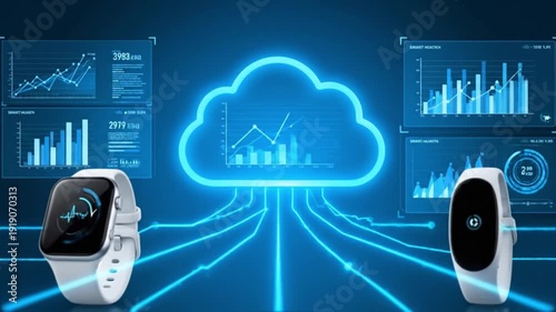 Cloud Connected Wearable Health Data Analytics Network