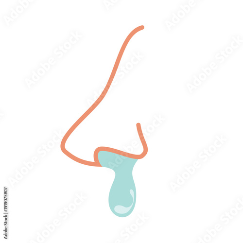 鼻から鼻水が垂れる
