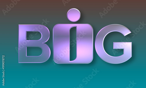 Testo BIG con font variabile e sfondo colorato