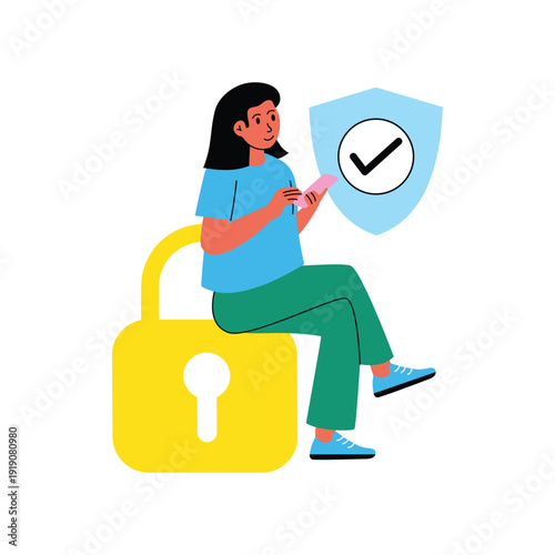 Personal Data Protection vector illustrations EPS file