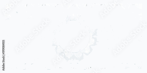 Abstract white floral shape against a lightly textured neutral background