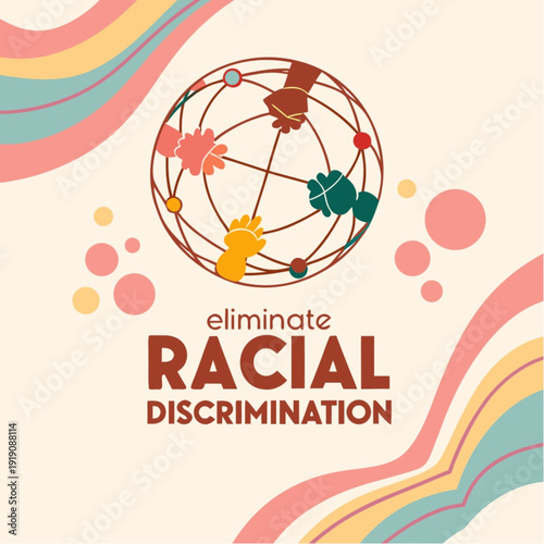 International Day for the Elimination of Racial Discrimination Awareness Vector