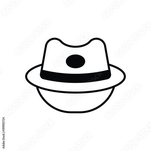 Fedora Hat vector icon