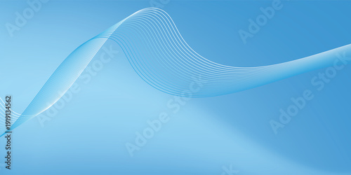Abstract blue gradient background with shining lines waves. vector illustration eps10
