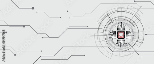 Ukrainian moderm technology background for science and business theme