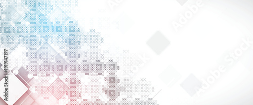 Ukrainian moderm technology background for science and business theme