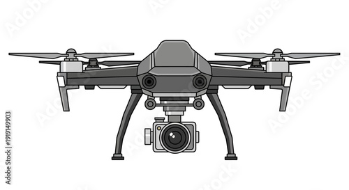 Drone with Camera Attached.