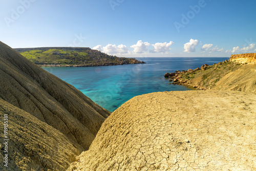 Wallpaper Mural Breathtaking Coastal Landscapes of Malta: Cliffs, Rocks, and Sea Torontodigital.ca