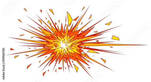 Explosion Fire Blast Effect.