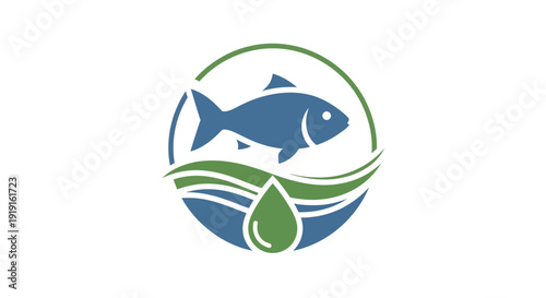Fish Water Eco Symbol.