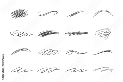 Sketch image simple bend icon vector line generation hand flow uneven doodle