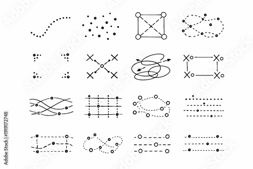Construction icon image layout scaffold simple alignment soft trace ink vector generation