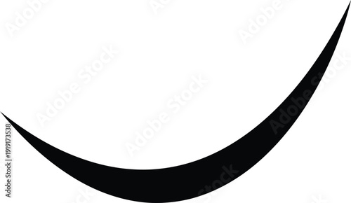 Abstract Smile Icon: A minimalist smile icon, a visual representation of happiness, optimism, and satisfaction. A simple yet effective graphic element for various design purposes.