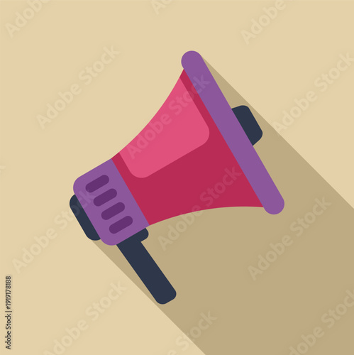 Megaphone icon featuring sound amplification for protests, public speaking, communication, and marketing