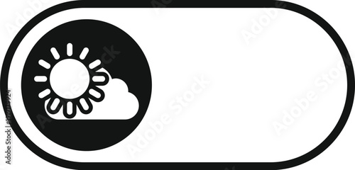 User interface toggle switch icon representing day or light mode settings