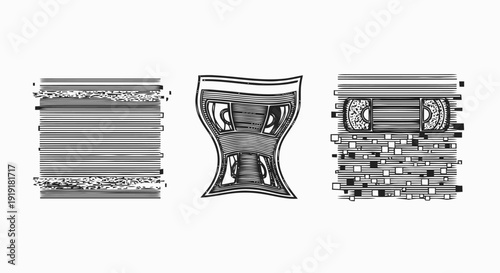 Razor Blades and Safety Razor Closeup.