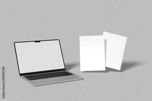 Premium Minimal Workspace Mockup – Editable Branding Template