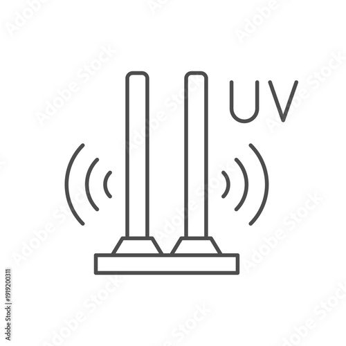 UV generator line outline icon