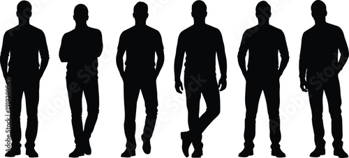 People silhouette set, man walking running sitting, family parents holding child, woman dancing, soccer softball player, jumping group, businessman poses, lifestyle vector collection, black icons.