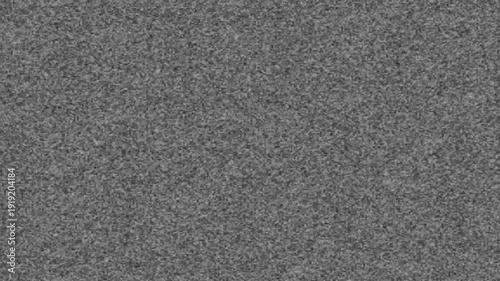 Gray television static noise texture background, monochrome grainy pattern, abstract interference screen suitable for tech glitch concepts.