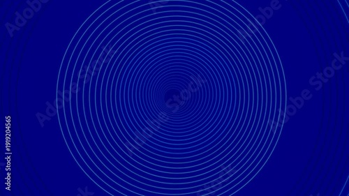 Abstract blue concentric circles create a mesmerizing visual effect in motion.