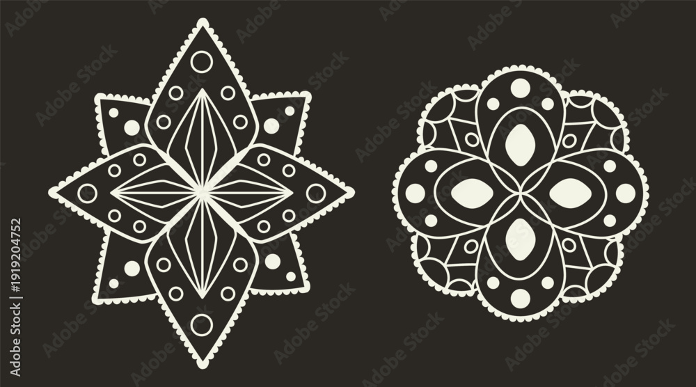 Φωτογραφία Lace flowers in Vologda style