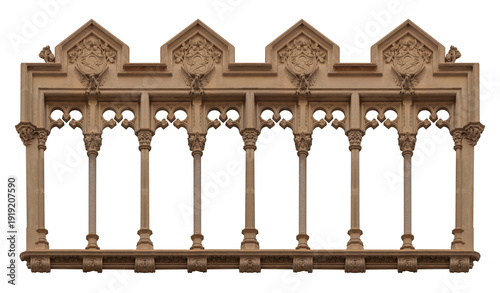 Elements of architectural decorations of buildings, arches and columns, door and window openings. On the streets in Catalonia, public places.