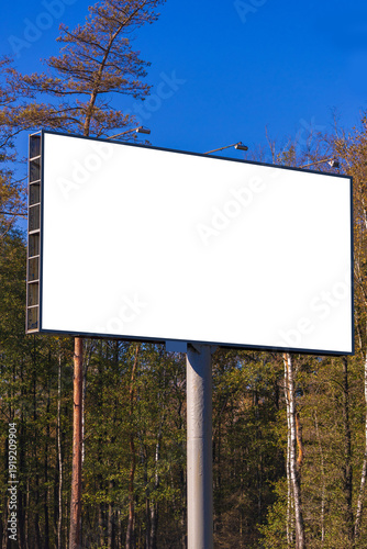 Photography billboards on city streets and along roads