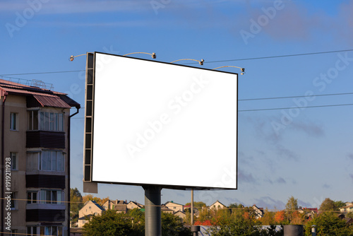 фотографія billboards on city streets and along roads