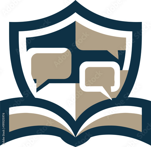 Christian apologetics defense faith religious theology shield bible cross ancient scripture church doctrine vector.