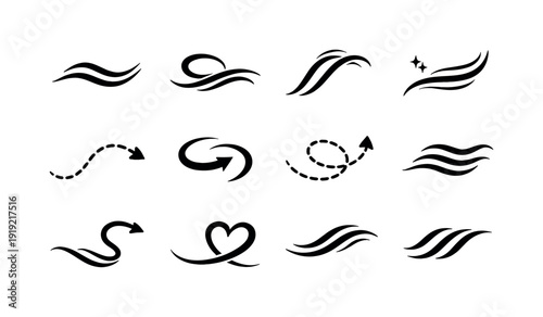 Restaurant and food outline icon set. Culinary, kitchen tools, menu symbols collection.