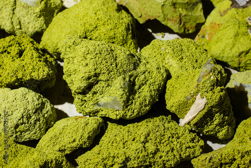 Photos Raw green nontronite stones
