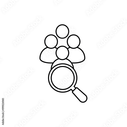 Candidate icon, isolated on white background.