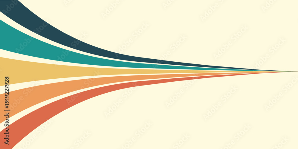 Fotografie Abstract colorful 70s background vector