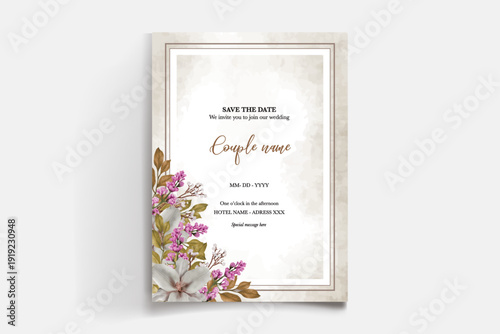Save the date wedding invitation templates