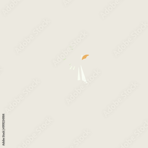 Abstract geometric shapes in pastel color palette with soft lighting and light background minimalistic design
