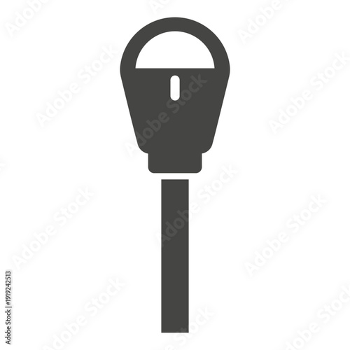 Parking Meter Vector Illustration - Transportation and Parking Concept