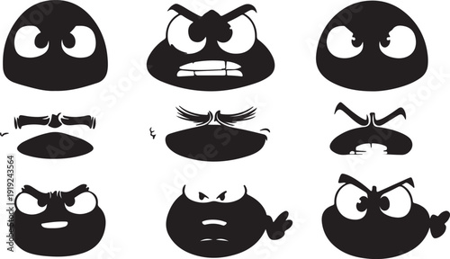 Funny Halloween animals icon set vector illustration